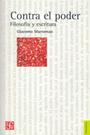 CONTRA EL PODER FILOSOFIA Y ESCRITURA