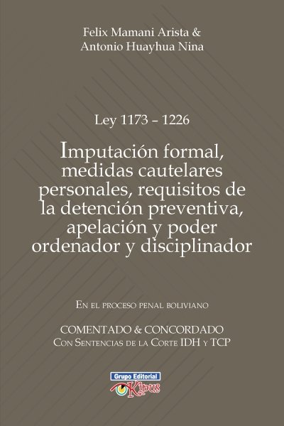 IMPUTACION FORMAL MEDIDAS CAUTELARES PERSONALES